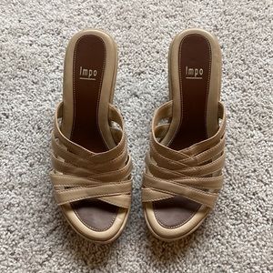 Nude Impo Wedges- Size 7